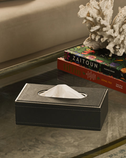 Midnight Elegance Tissue Box (Dark Grey)