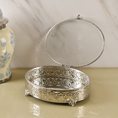 Prestige Circular Silver Box